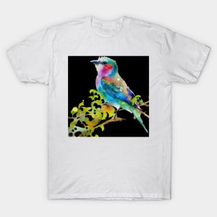 colourful bird in colourful nature T-Shirt